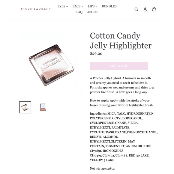 Steve Laurant Cotton Candy Jelly Highlighter EUC - Picture 4 of 6